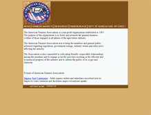 Tablet Screenshot of americanfarmersassociation.com